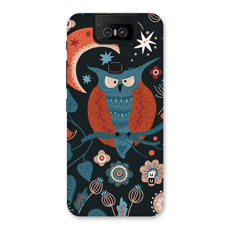 Nordic Arts Owl Moon Back Case for Zenfone 6z