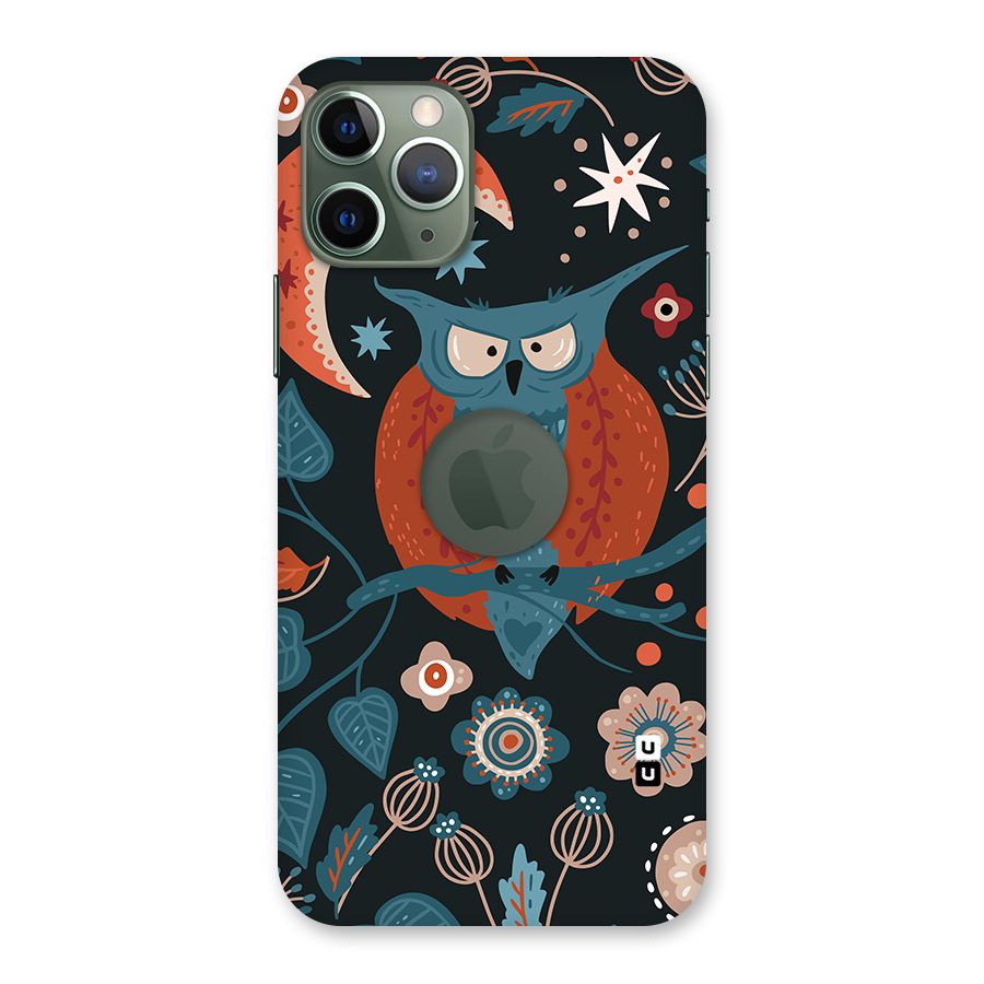 Nordic Arts Owl Moon Back Case for iPhone 11 Pro Logo  Cut