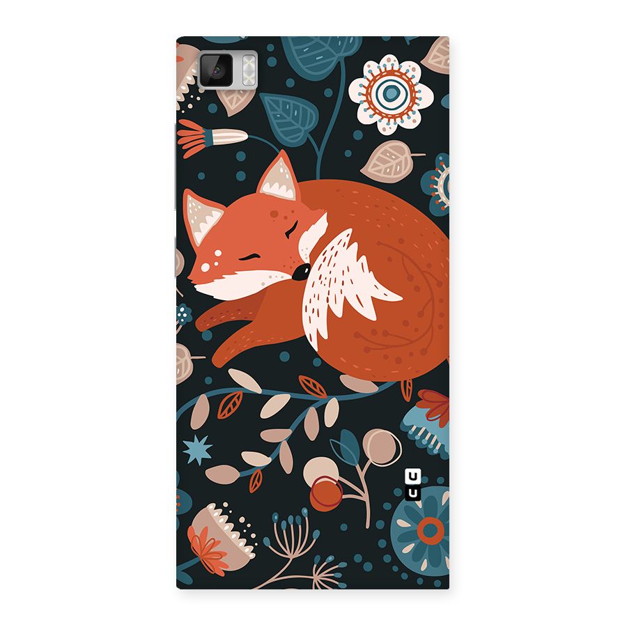 Nordic Arts Sleeping Fox Back Case for Mi3