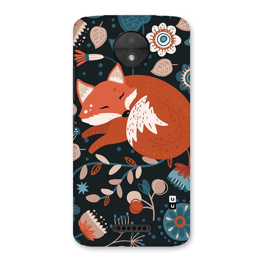Nordic Arts Sleeping Fox Back Case for Moto C
