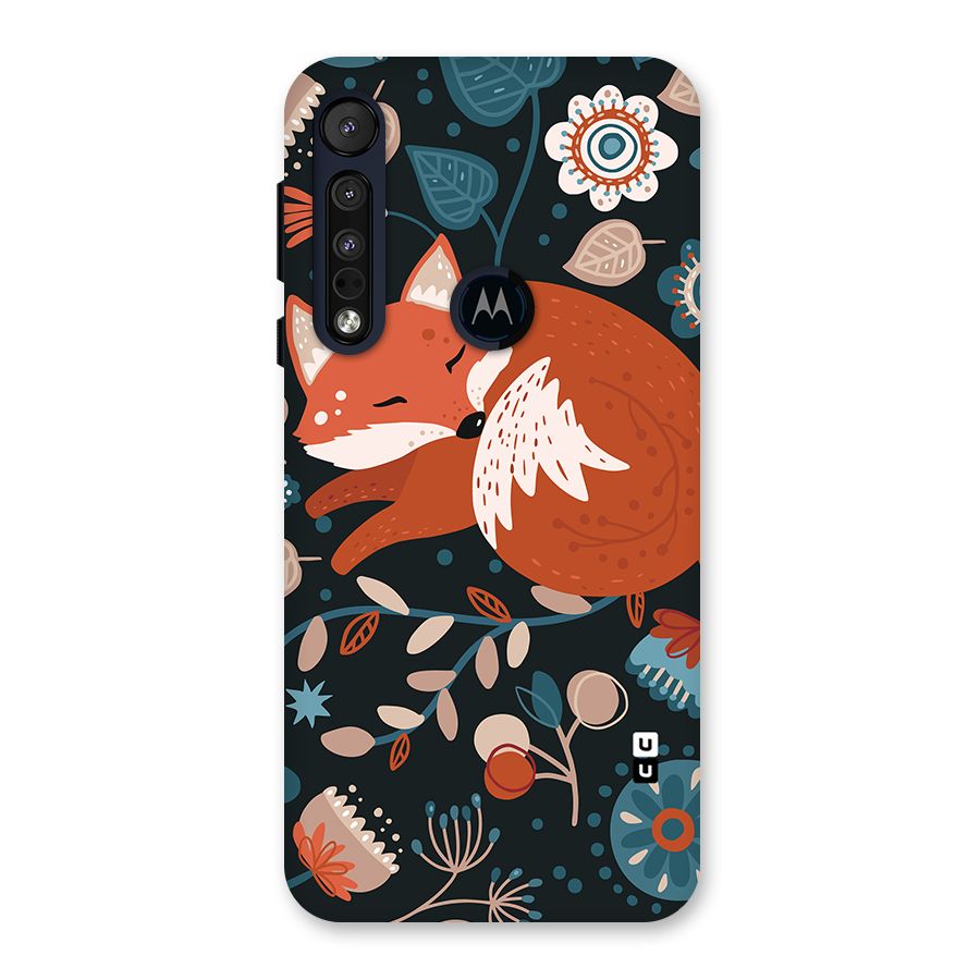 Nordic Arts Sleeping Fox Back Case for Motorola One Macro