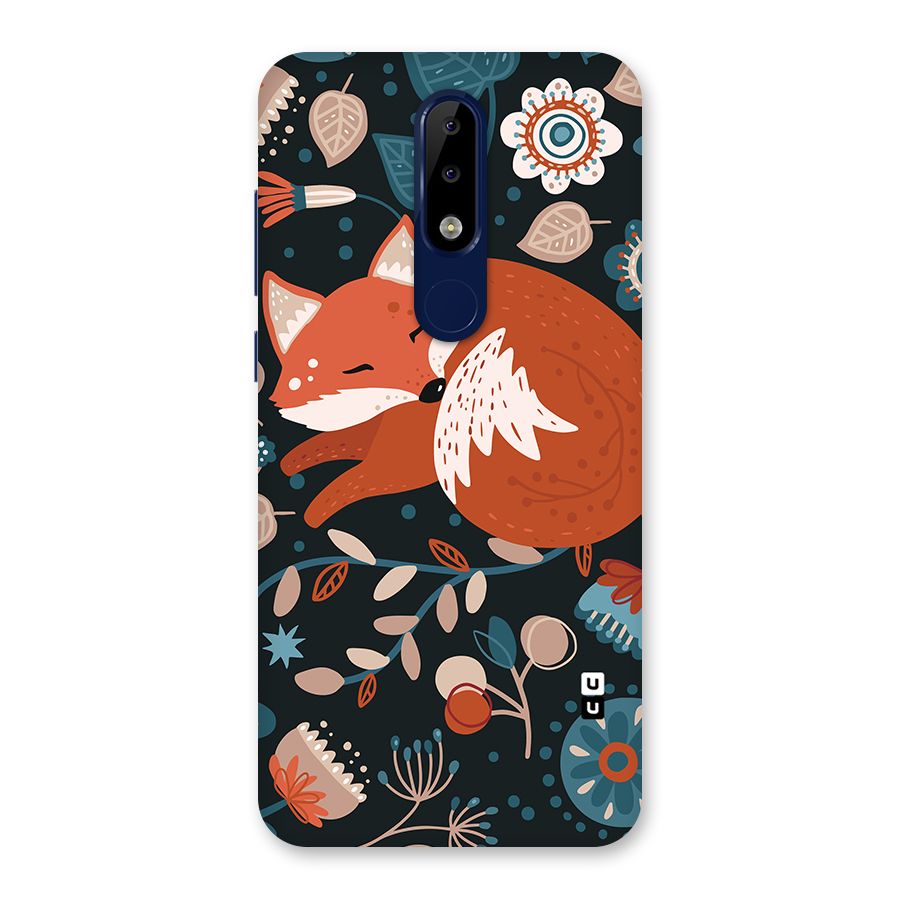 Nordic Arts Sleeping Fox Back Case for Nokia 5.1 Plus