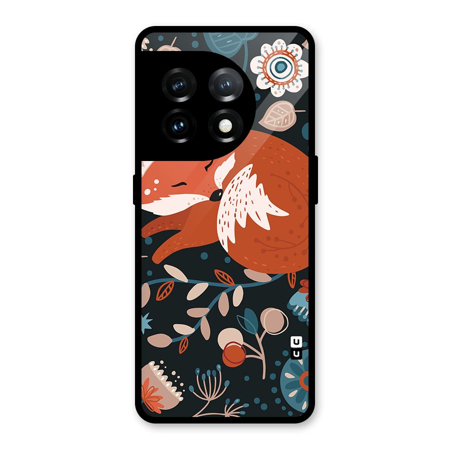 Nordic Arts Sleeping Fox Glass Back Case for OnePlus 11