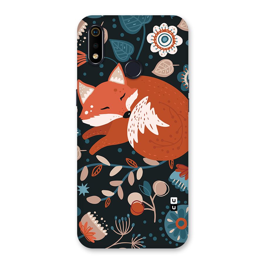 Nordic Arts Sleeping Fox Back Case for Realme 3i