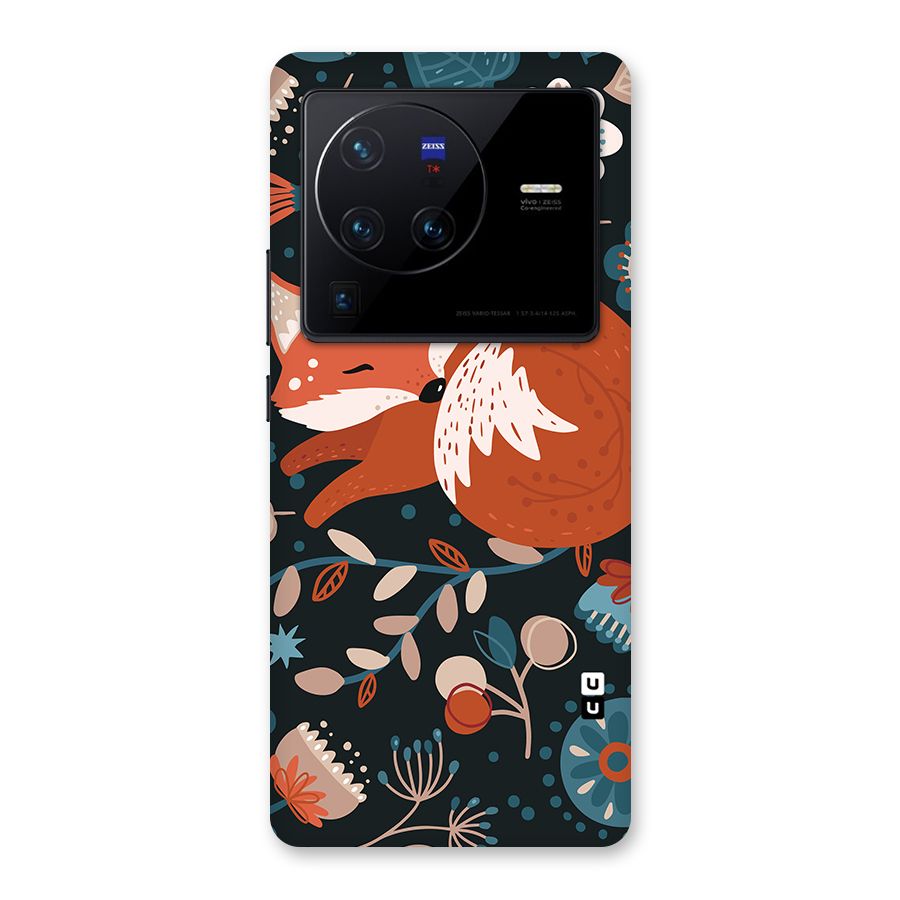 Nordic Arts Sleeping Fox Back Case for Vivo X80 Pro