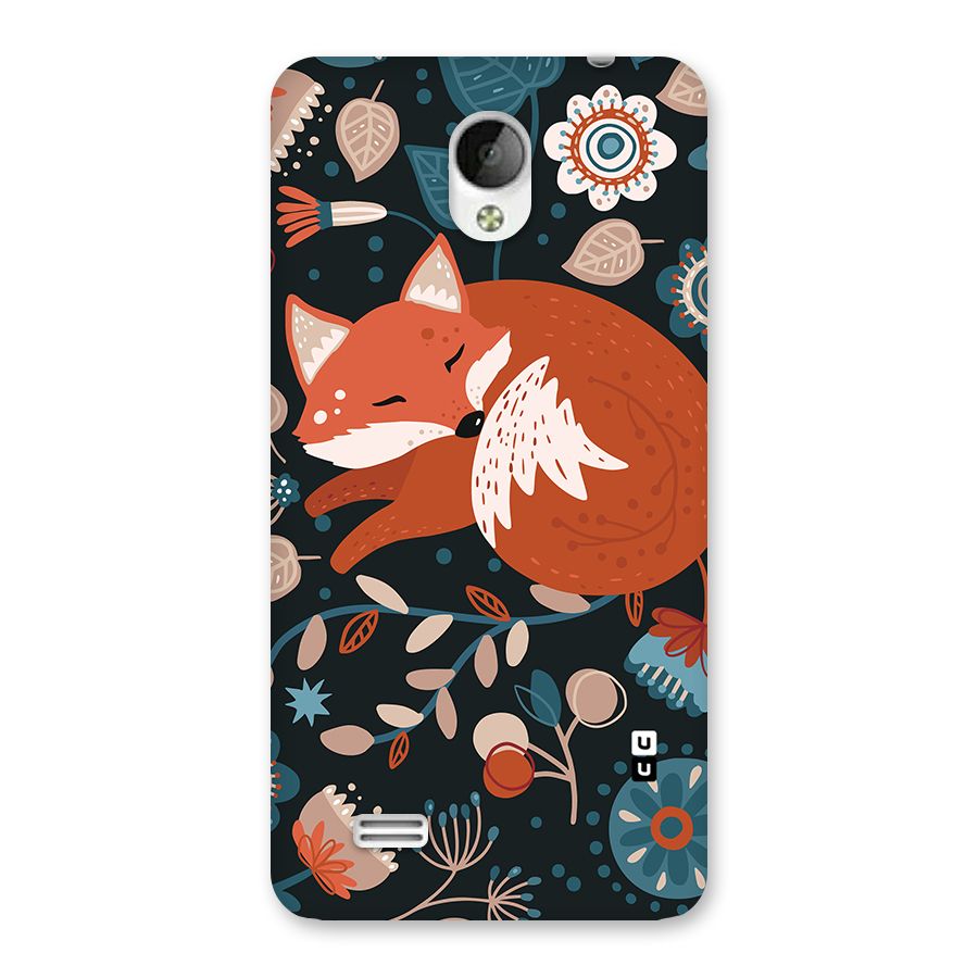 Nordic Arts Sleeping Fox Back Case for Vivo Y21