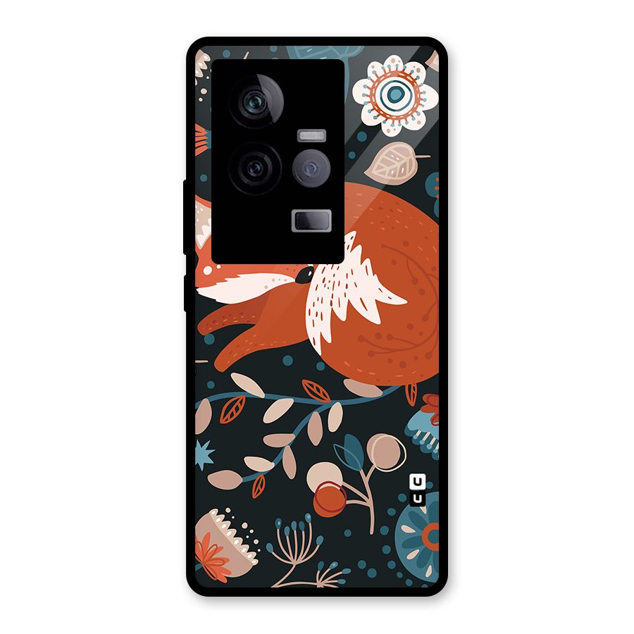 Nordic Arts Sleeping Fox Glass Back Case for Vivo iQOO 11 5G