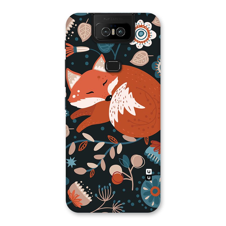 Nordic Arts Sleeping Fox Back Case for Zenfone 6z