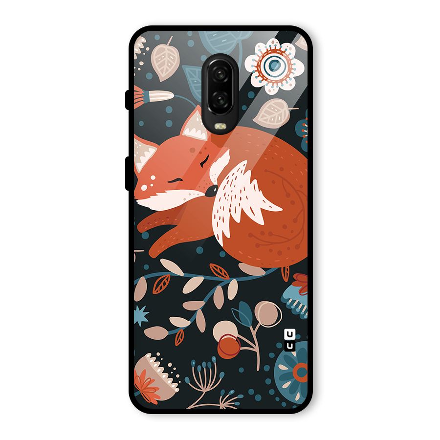 Nordic Arts Sleeping Fox Glass Back Case for OnePlus 6T