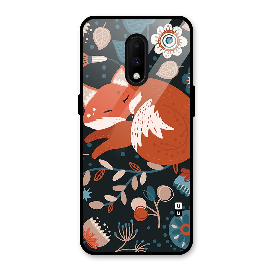 Nordic Arts Sleeping Fox Glass Back Case for OnePlus 7