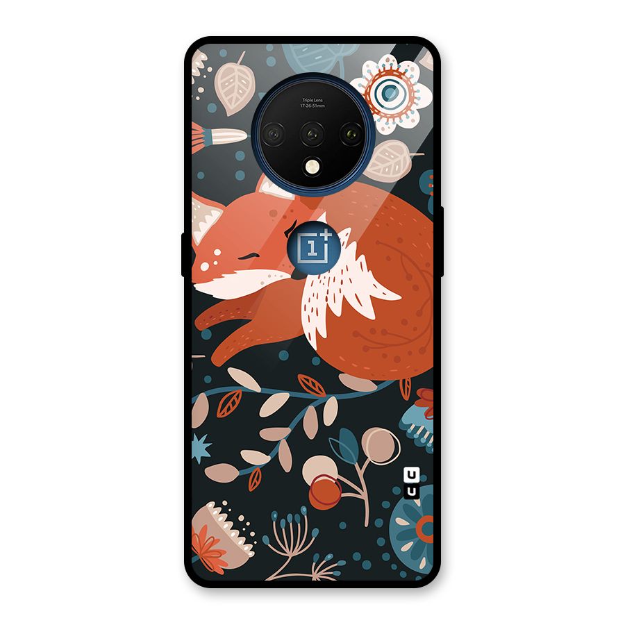 Nordic Arts Sleeping Fox Glass Back Case for OnePlus 7T