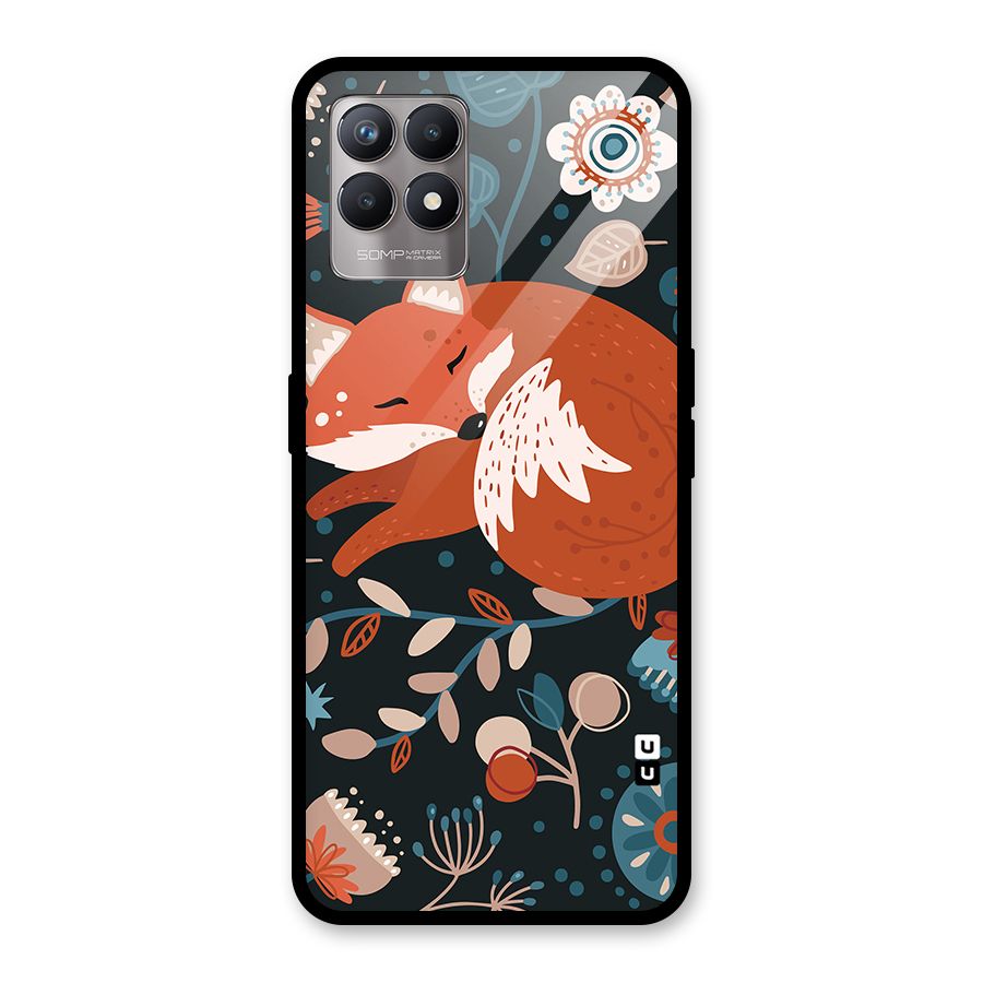 Nordic Arts Sleeping Fox Glass Back Case for Realme Narzo 50