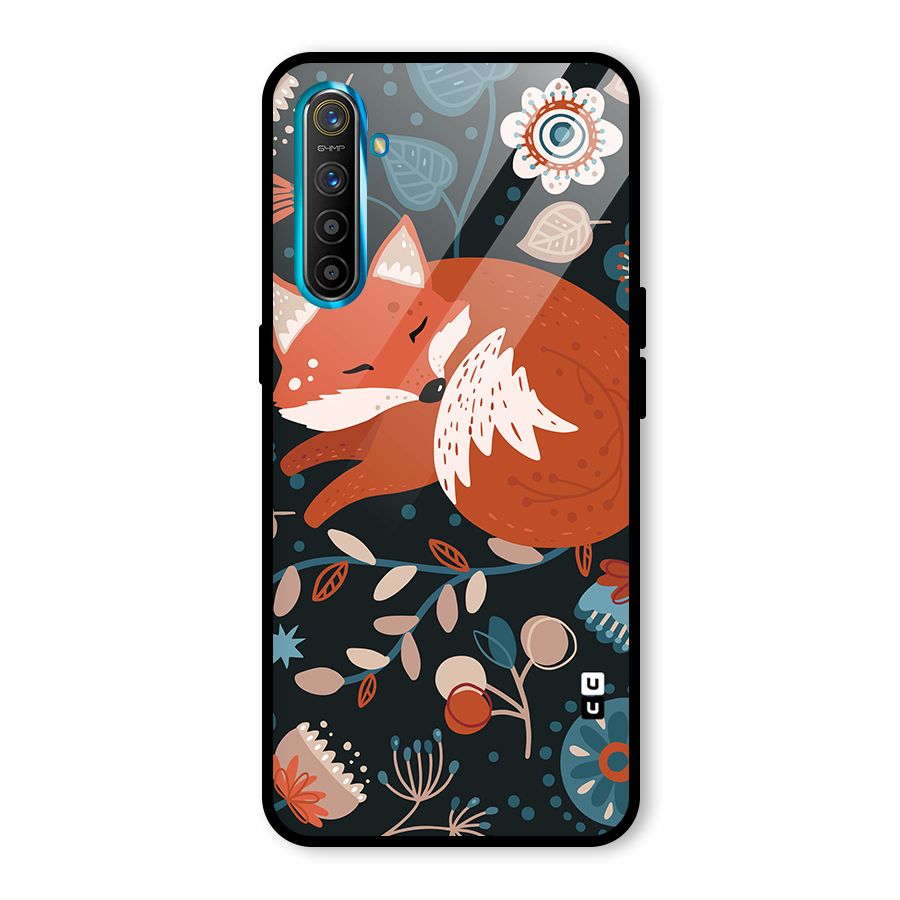 Nordic Arts Sleeping Fox Glass Back Case for Realme XT