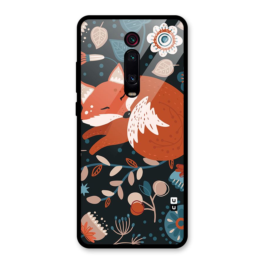 Nordic Arts Sleeping Fox Glass Back Case for Redmi K20
