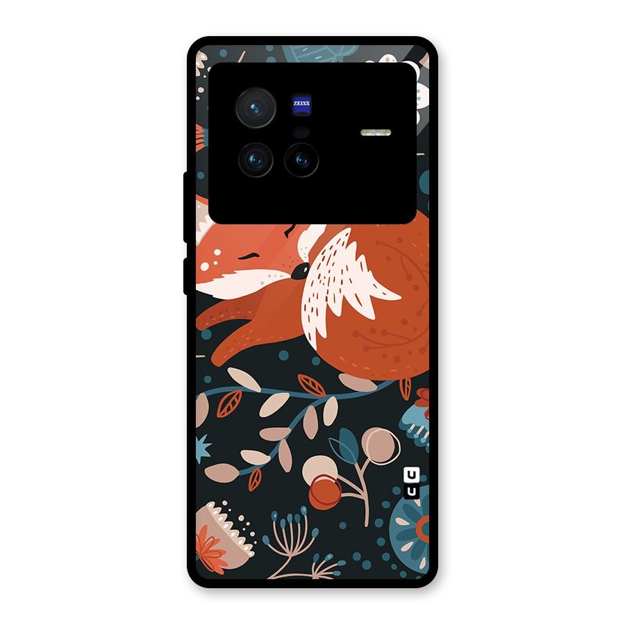 Nordic Arts Sleeping Fox Glass Back Case for Vivo X80