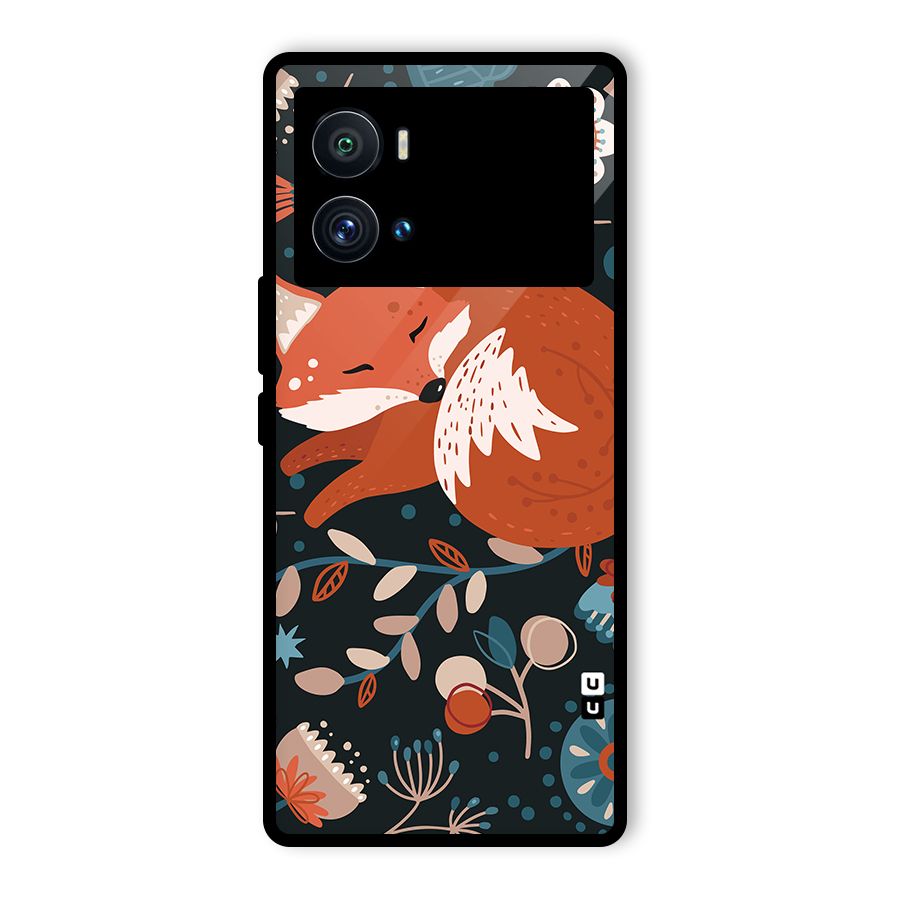 Nordic Arts Sleeping Fox Glass Back Case for Vivo iQOO 9 Pro