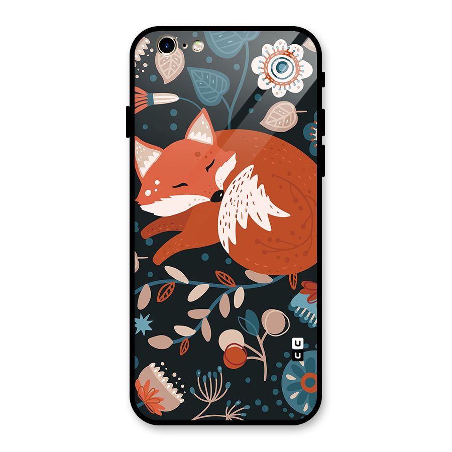 Nordic Arts Sleeping Fox Glass Back Case for iPhone 6 6S