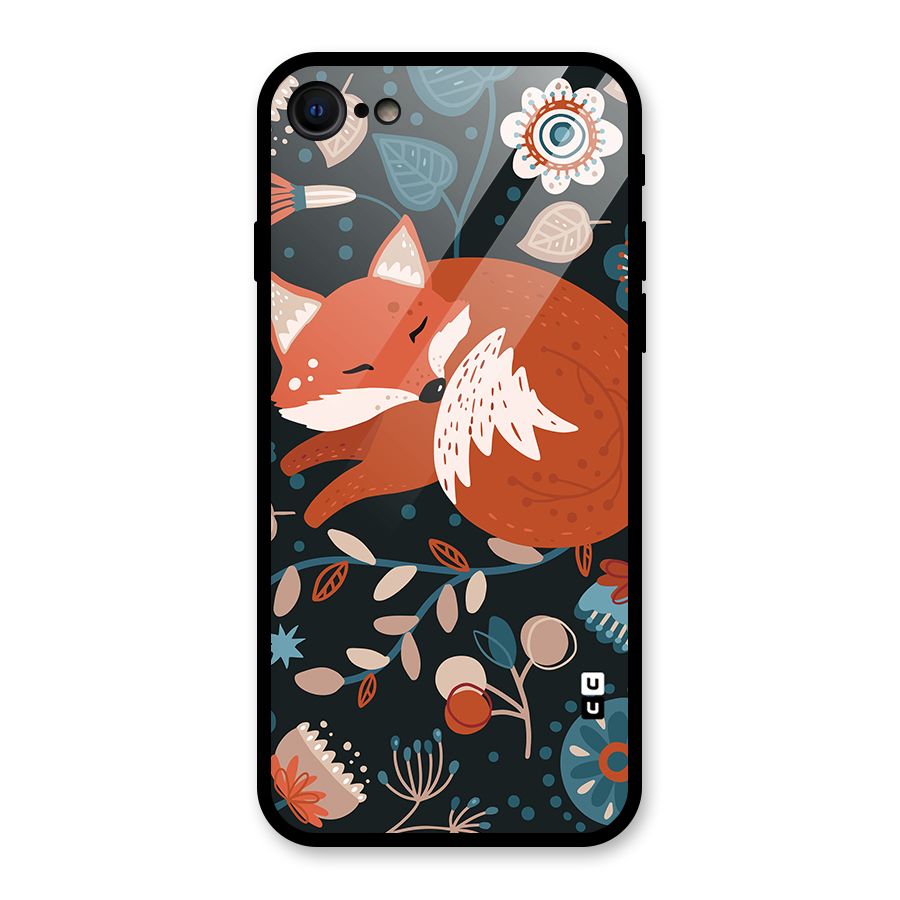 Nordic Arts Sleeping Fox Glass Back Case for iPhone 7