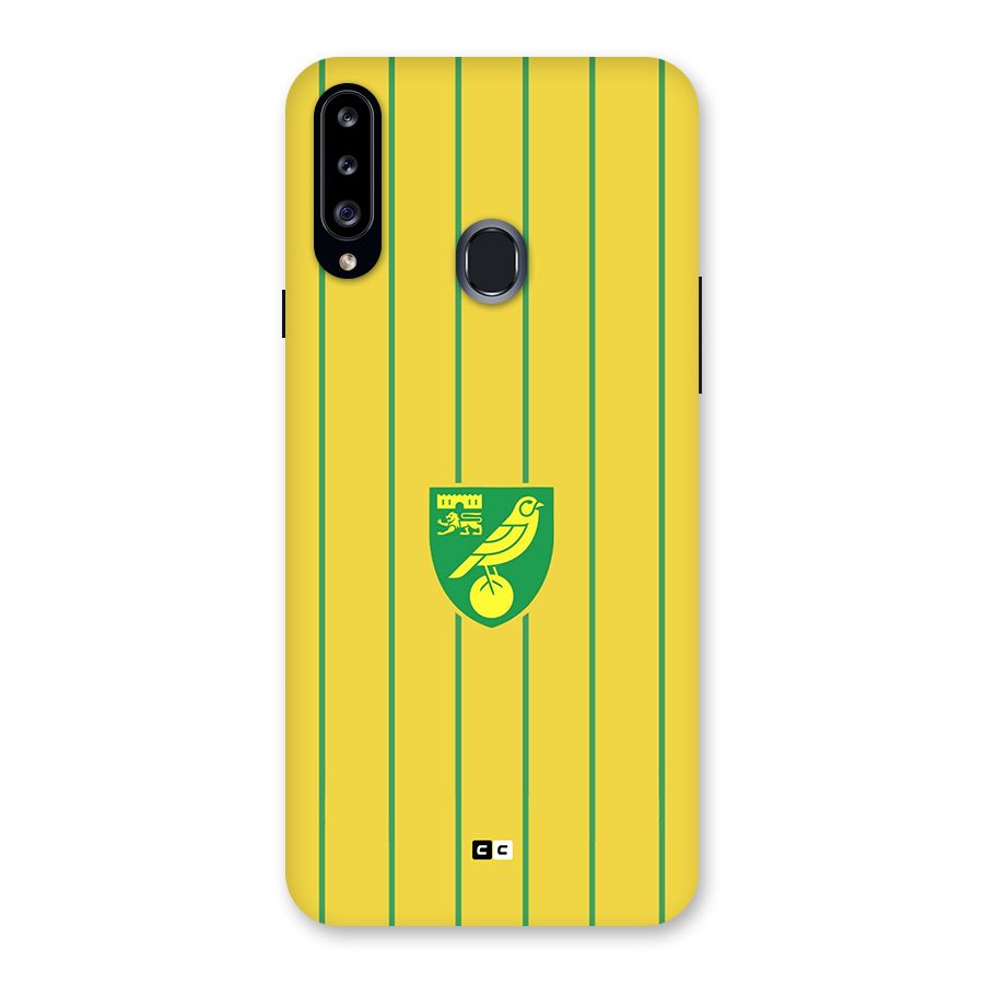Norwich City Back Case for Galaxy A20s