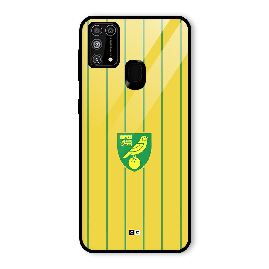 Norwich City Glass Back Case for Galaxy F41