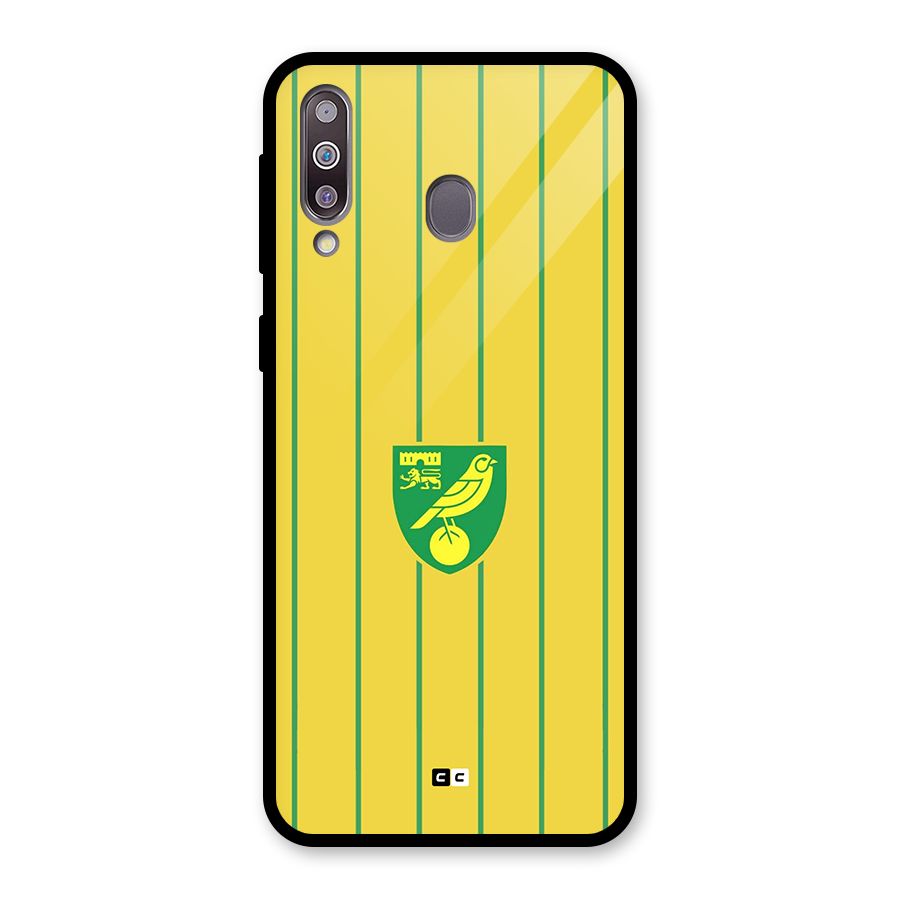 Norwich City Glass Back Case for Galaxy M30