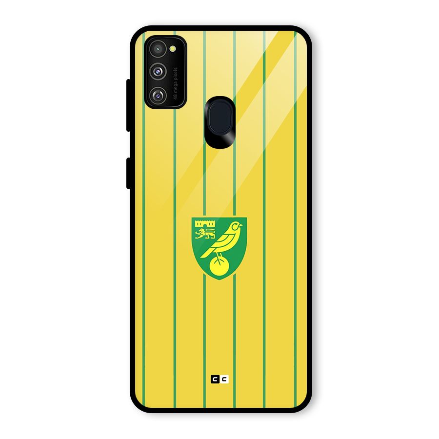 Norwich City Glass Back Case for Galaxy M30s