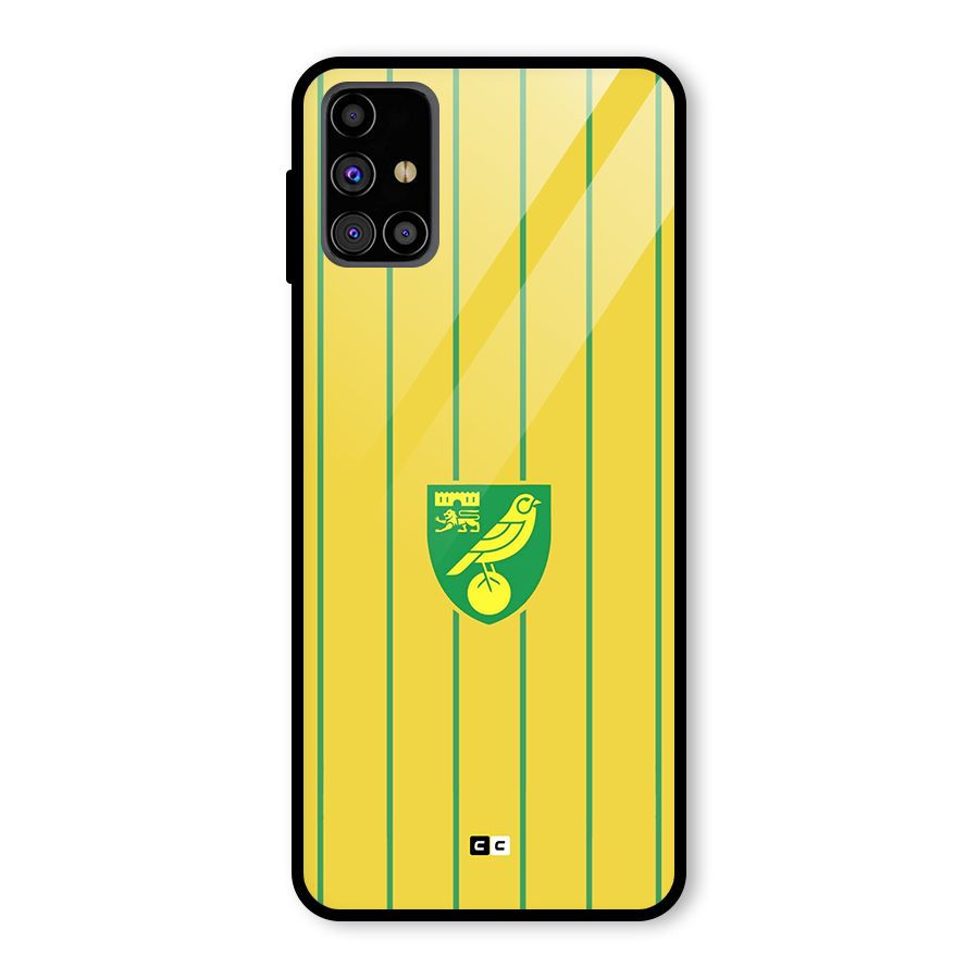 Norwich City Glass Back Case for Galaxy M31s