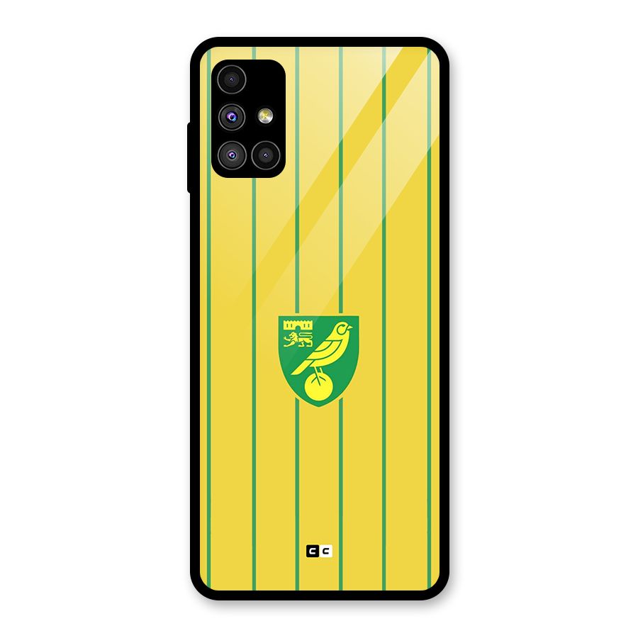 Norwich City Glass Back Case for Galaxy M51