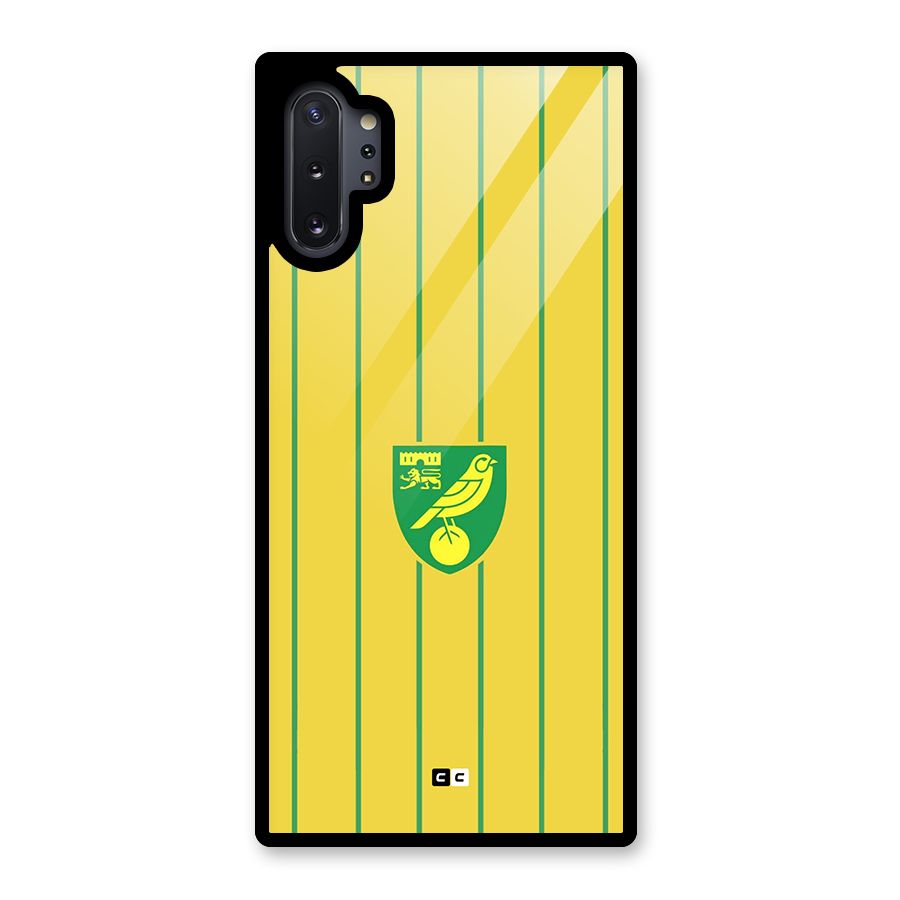 Norwich City Glass Back Case for Galaxy Note 10 Plus