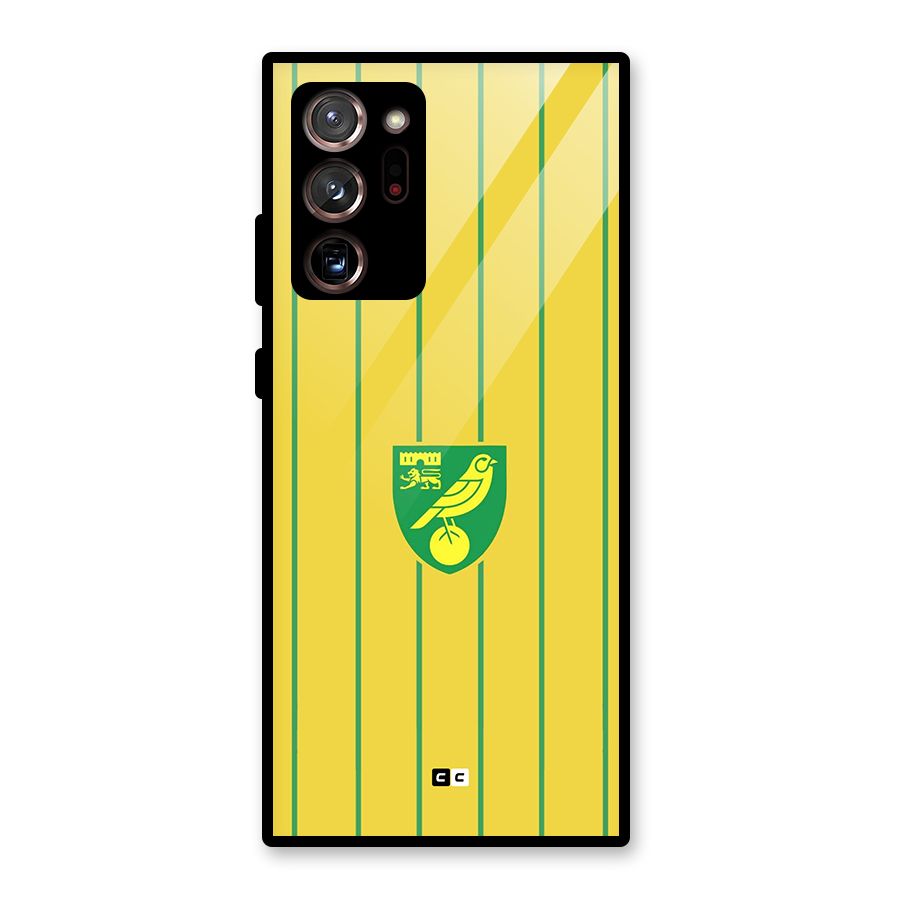 Norwich City Glass Back Case for Galaxy Note 20 Ultra