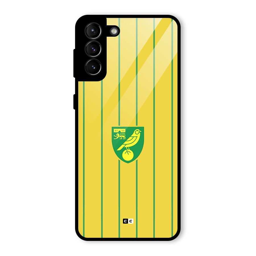 Norwich City Glass Back Case for Galaxy S21 Plus