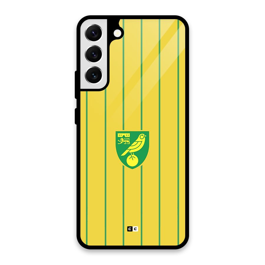 Norwich City Glass Back Case for Galaxy S22 Plus 5G
