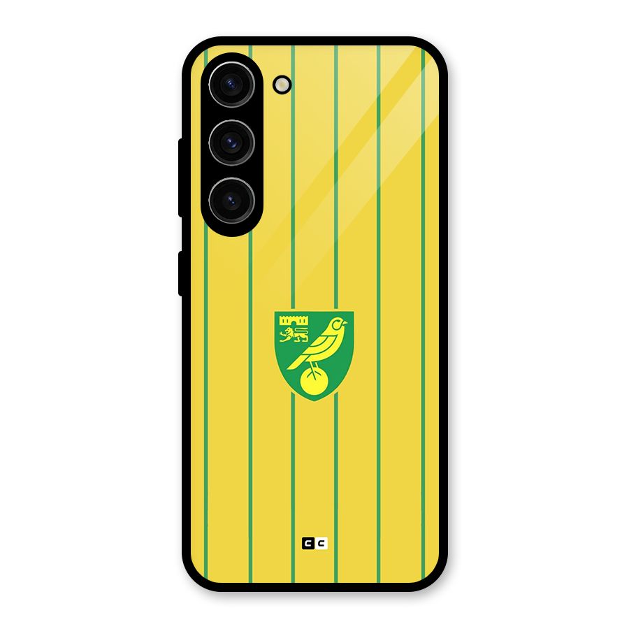 Norwich City Glass Back Case for Galaxy S23