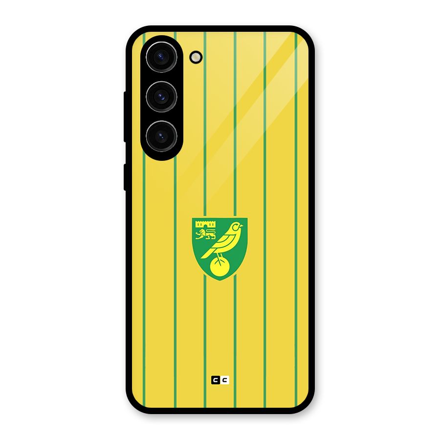 Norwich City Glass Back Case for Galaxy S23 Plus