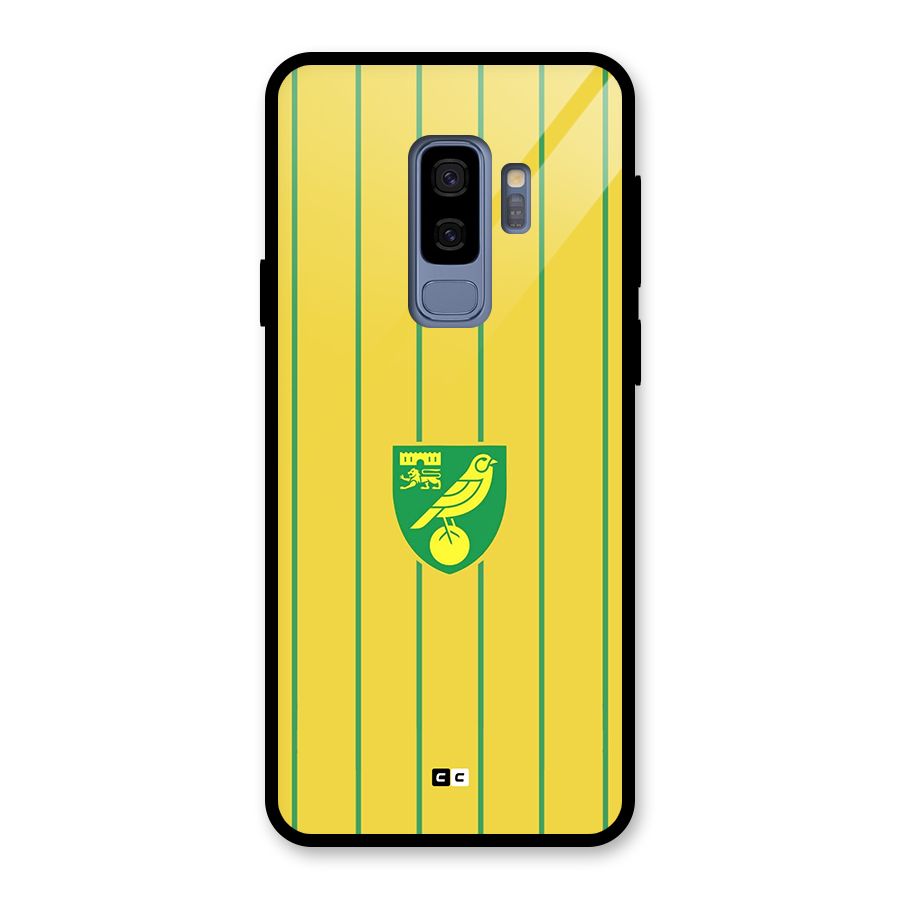 Norwich City Glass Back Case for Galaxy S9 Plus