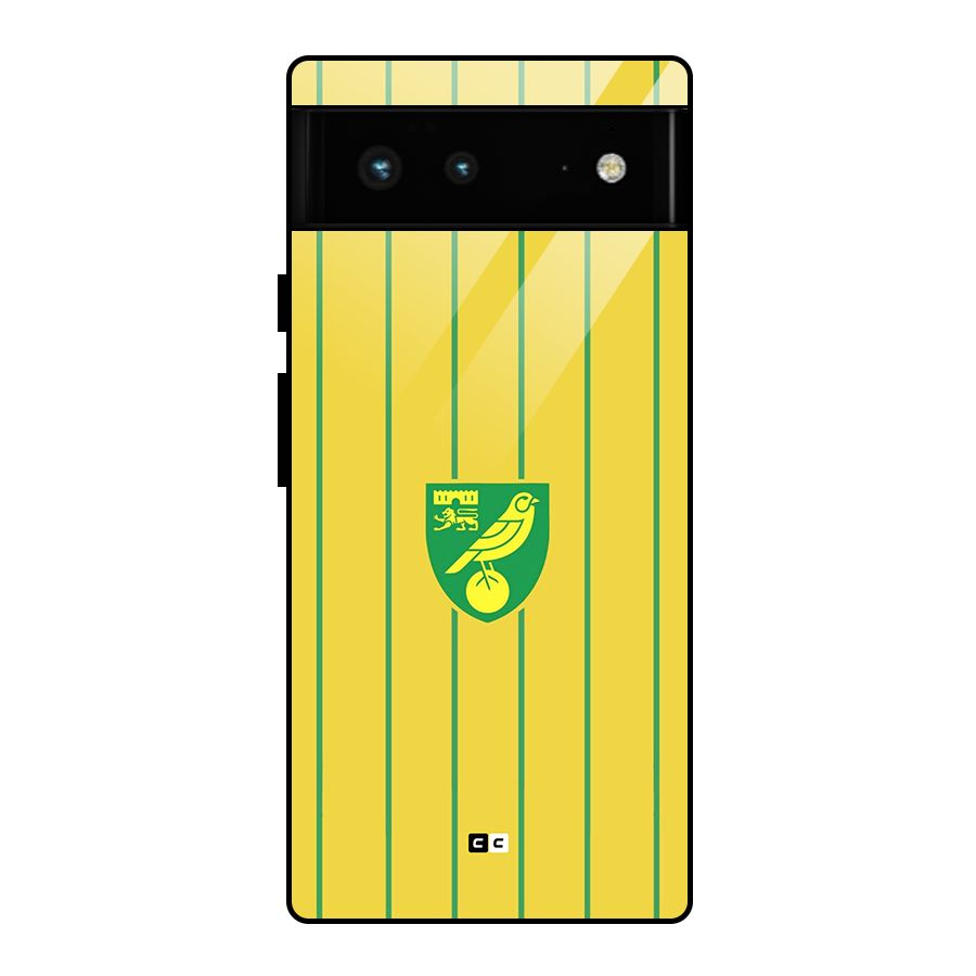 Norwich City Glass Back Case for Google Pixel 6