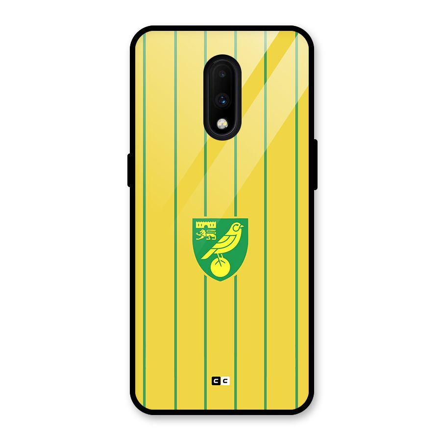 Norwich City Glass Back Case for OnePlus 7
