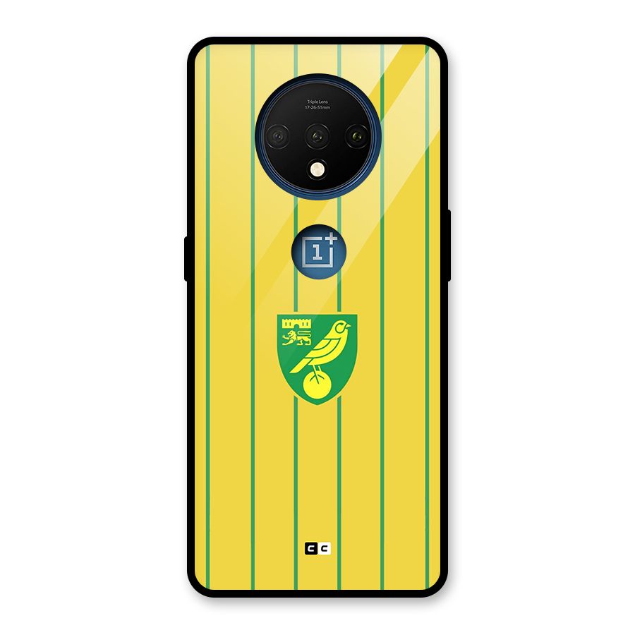 Norwich City Glass Back Case for OnePlus 7T