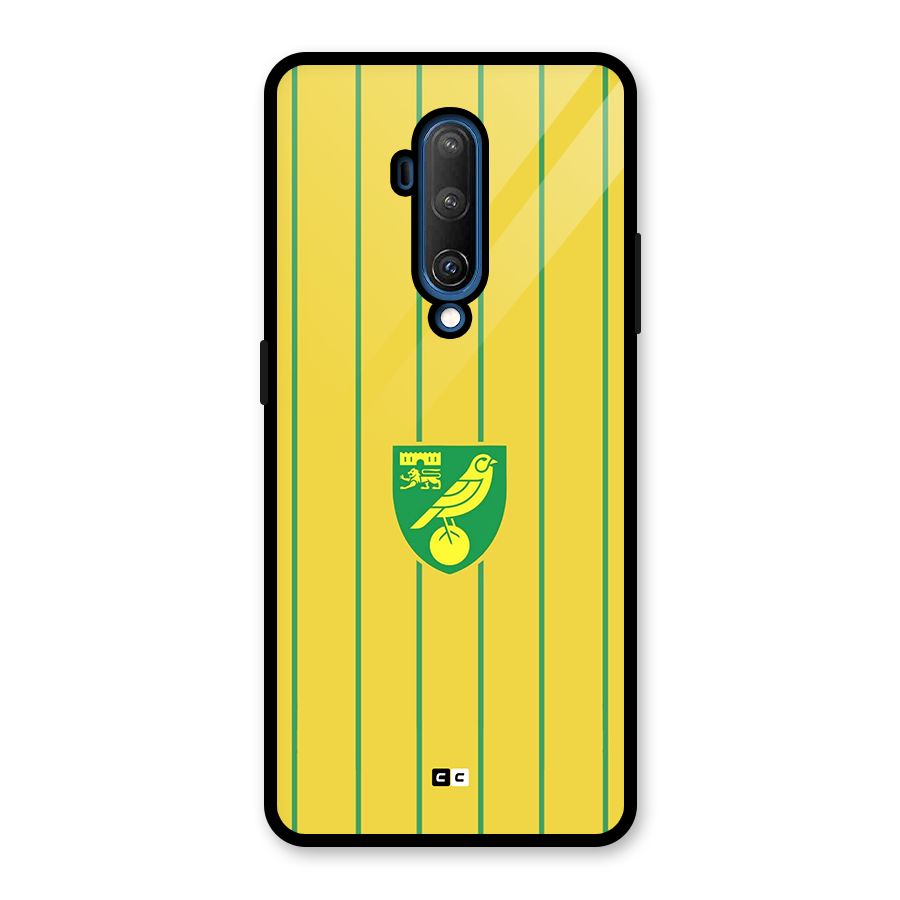 Norwich City Glass Back Case for OnePlus 7T Pro