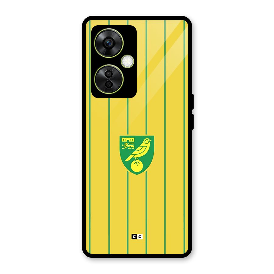 Norwich City Glass Back Case for OnePlus Nord CE 3 Lite