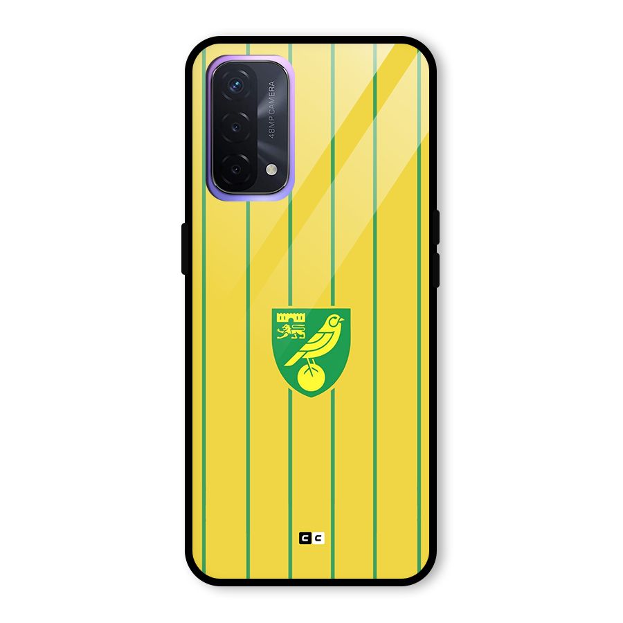 Norwich City Glass Back Case for Oppo A74 5G