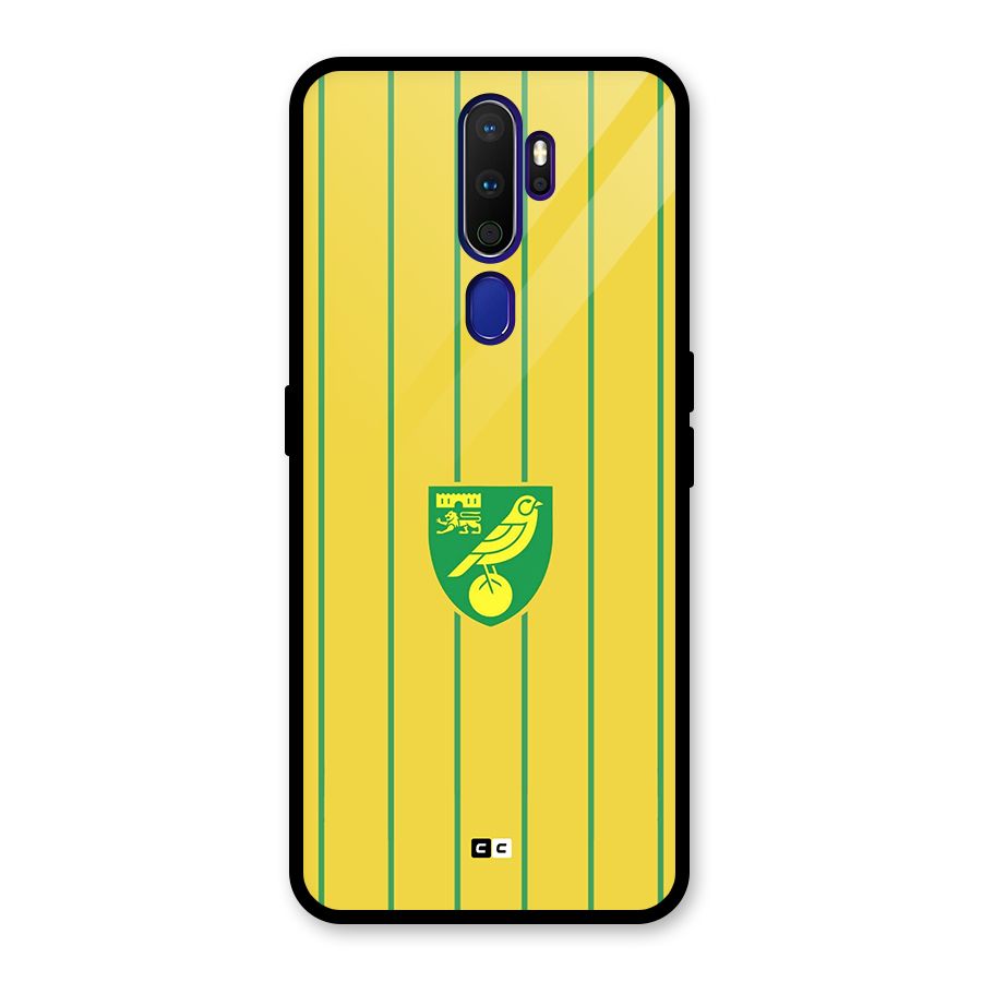 Norwich City Glass Back Case for Oppo A9 (2020)