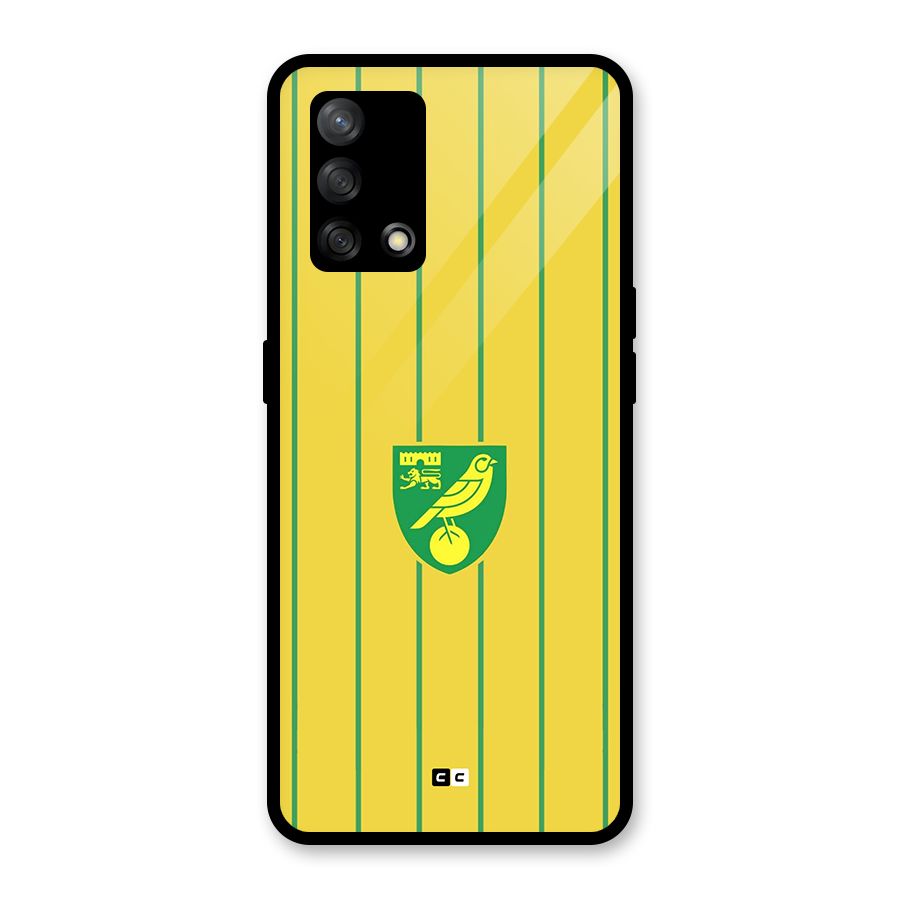Norwich City Glass Back Case for Oppo F19