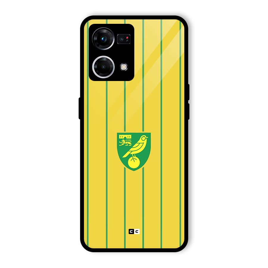 Norwich City Glass Back Case for Oppo F21s Pro 4G
