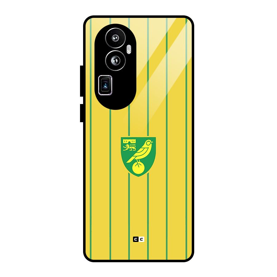 Norwich City Glass Back Case for Oppo Reno10 Pro Plus