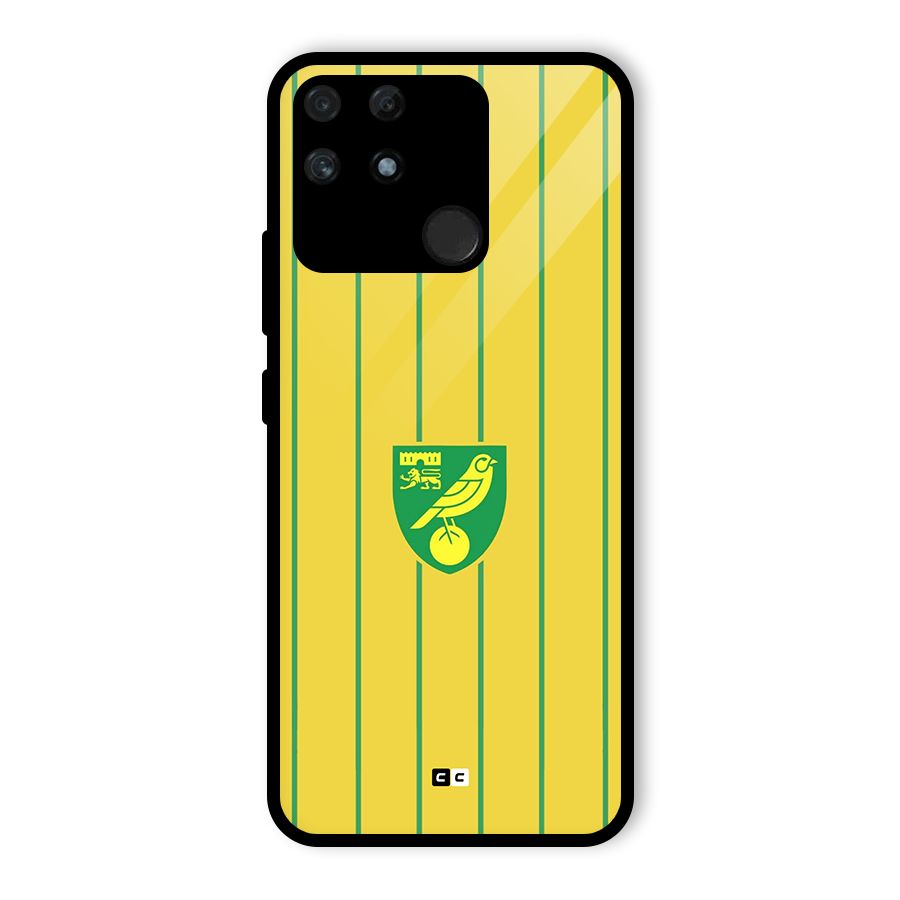 Norwich City Glass Back Case for Realme Narzo 50A