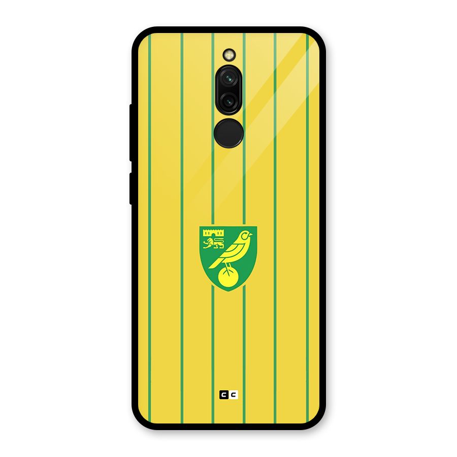 Norwich City Glass Back Case for Redmi 8