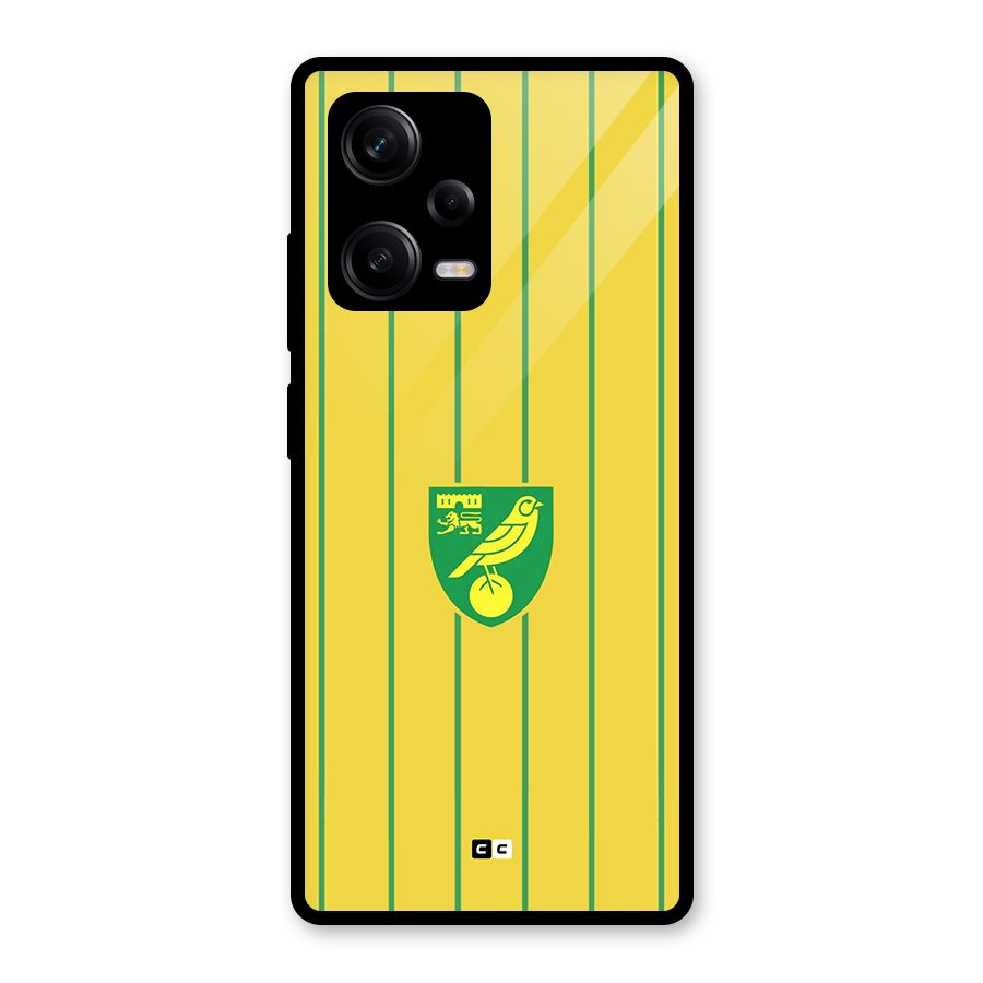 Norwich City Glass Back Case for Redmi Note 12 Pro