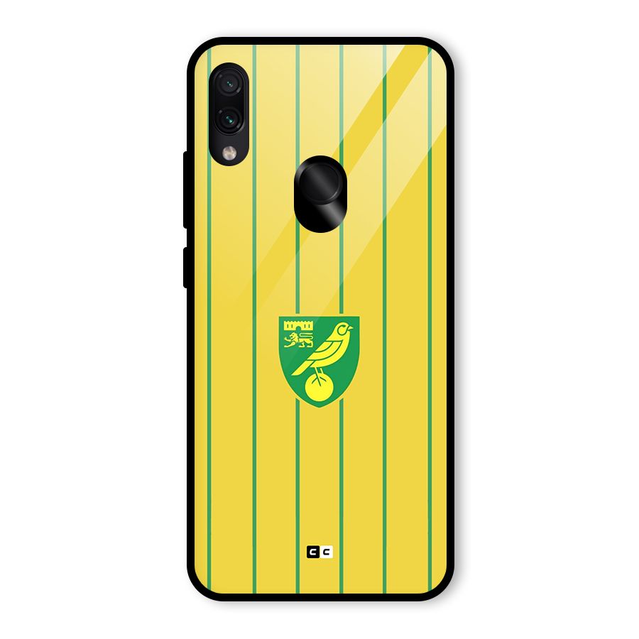 Norwich City Glass Back Case for Redmi Note 7 Pro