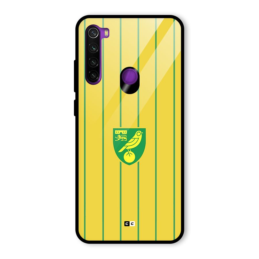 Norwich City Glass Back Case for Redmi Note 8